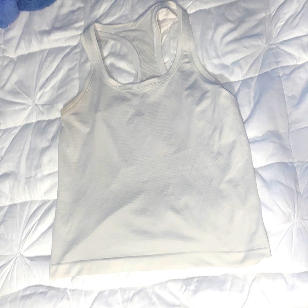 Lululemon White Racerback Swiftly Tech Size 4